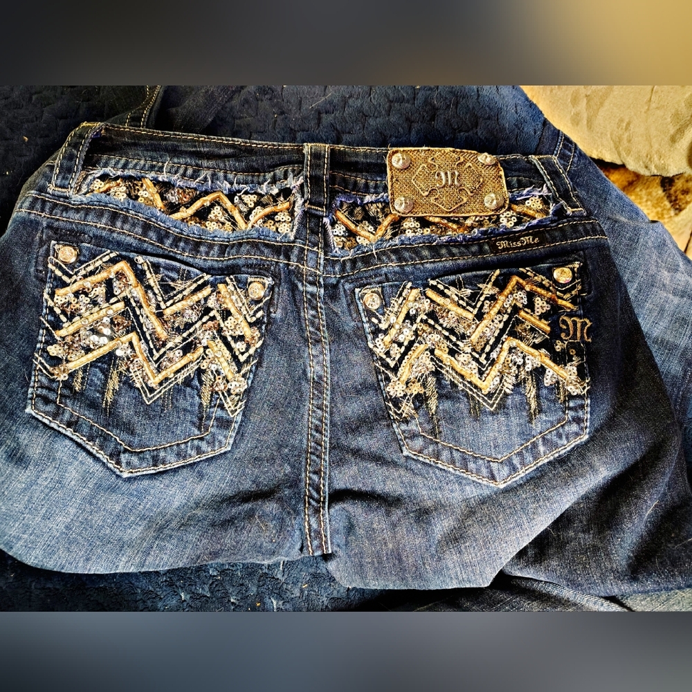 Miss Me Women's Dark Blue Size 29
